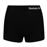 Reebok Damen, Sport-Shorts, elastischer Bund mit Markenlogo, Bequeme und atmungsaktive Unterwäsche Baselayer-Hose, Schwarz, 38