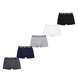 Reebok Men's Mens Trunk Boyes 5pk Black/White/Grey/Navy/Charcoal Marl Boxer Shorts, L (5er Pack)