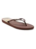 Roxy Damen Viva Printed Sandale, Brown, 37 EU