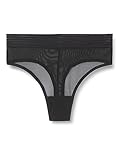 Triumph Damen Tempting Sheer Highwaist String Briefs, Schwarz, M EU