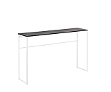 Hülsta Now Anrichte Tisch Ablage CT 24-2 120x30 cm (BxT) Reinweiß/Mattschwarz