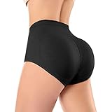 Joyshaper Push Up Po Unterhose Damen Butt Lifter Unterhose mit Pads Gepolsterte Shapewear Bauchweg Hose Hip Enhancer Höschen Booty Lifting Slip Figurformende Miederslip Body Shaper Unterwäsche L