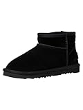 s.Oliver Damen Winterstiefeletten ohne Absatz aus Wildleder Gefüttert Schwarz (Black), 39