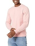 Amazon Essentials Herren Fleece-Sweatshirt mit Rundhalsausschnitt (erhältlich in Big & Tall), Rosa, L