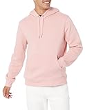 Amazon Essentials Herren Fleece-Sweatshirt mit Kapuze (erhältlich in Big & Tall), Rosa, L