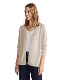 Street One Damen A321103 Basic Strickjacke, Smooth Sand Beige, 42 EU