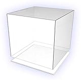HOKU Holzhäuser Kunststofftechnik Präsentationsbox Acryl-glas box 30-cm x 30-cm x 30-cm mit Boden/Deckel Würfel, Acryl/Acrylglas, 5 transparente Seiten, farblos
