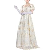 CR ROLECOS Viktorianisches Kleider Retro Regency Kleid Damen Brautjungfernkleid XL