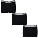 Reebok Men's Ovett Boxer Shorts, Black, XL (3er Pack)