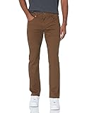 Amazon Essentials Herren 5-Pocket-Stretch-Twillhose, Schlanke Passform, Braun, 30W / 30L