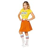 Amscan - Erwachsenenkostüm Spongebob Schwammkopf, Kleid und Socken, Serie, Karneval, Motto-Party