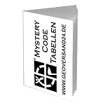 geo-Versand Unisex – Erwachsene Geocaching Taschenplaner Mystery Decodier Tabellen Buch Heft D5 Lösung, Mehrfarbig, 10 cm
