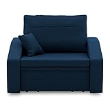 Sofini Sessel Vertico 80 - Klappsessel mit Schlaffunktion - für Wohnzimmer, Schlafzimmer oder Kinderzimmer Schlafsessel (Malmo New 79)