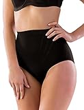 VEDATS Damen Shapewear Miederslip Figurformend Shaping-Slip Formslip Shaper Bauch-Weg (L, Schwarz)