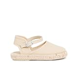 Pisamonas Espadrilles Für Mädchen Mit Schnalle Größe 23 Farbe Sand