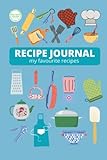 Recipe Journal - Blue: Recipe Journal by Kirly-Sue