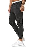 OneRedox Herren Jogging Hose Jogger Streetwear Sporthose Modell 1214 Antra L