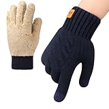 ytorgr Winterhandschuhe für Damen Warm, Handschuhe Touchscreen Handschuhe für Outdoor Sport Laufen Radfahren