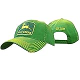 John Deere Herren Capgorra Con Clásico.Kappe Mit Vintage-Logo Baseballkappe, Grün, Einheitsgröße