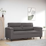 LAPOOH 2-Sitzer-Sofa Grau 140 cm Kunstleder, Loungesofa, Sofas & Couches, Relaxsofa, Couch für Wohnzimmer, Couch Mit Schlaffunktion - 359585
