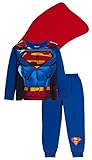 Lora Dora Jungen Schlafanzug blau Superman - Supersuit with Cape 7-8 Jahre