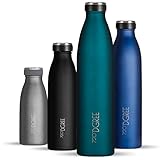 720°DGREE Edelstahl Trinkflasche “milkyBottle” - 750ml - BPA-Frei, Auslaufsicher, Kohlensäure geeignet - Thermosflasche für Sprudel, Sport, Uni, Schule, Fitness, Outdoor, Camping