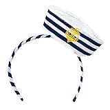 Boland 44356 - Tiara Navy Sailor mit Mütze, Haarreif, Matrose, Seemann, Seefahrer, Marine, Accessoire, Haarreif, Kopfbedeckung, Kostüm, Mottoparty, Karneval