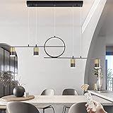 Eoodis Moderne Pendelleuchte Esszimmerlampe Dimmbarer Pendelleuchte mit Fernbedienung Hängeleuchte Höhenverstellbare Hängelampe Ideal für Küche, Esszimmer Wohnzimmer (107cm)
