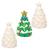 Baker Ross Teelichthalter, Weihnachtsbaum, Keramik, 3 Stück