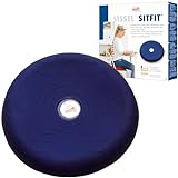 SISSEL Unisex – Erwachsene, blau SITFIT | Luftgefülltes Sitzkissen | Balance und Sitzhaltung, Ø 33 cm, 1 Stück (1er Pack)