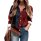 HSUAYEUD Elegantes Oberteil Damen Hemd Und Bluse Damen Hemd Slim Schnittmuster Damen Sweatshirt Seidentunika Grüner Kapuzenpullover Top Bauchfrei Damen Longshirt Kaufen Leinenhemd Weiß Fun Sweatshirt