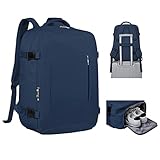 VMIKIV Handgepäck Rucksack für Easyjet 45x36x20 Reiserucksack Handgepäck Flugzeug Laptop Rucksack Damen Herren für Laptop 15,6 Zoll 32L Handgepäck Tasche Flugzeug Flug Genehmigt für Reisen