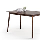 Zinus Jennifer Schreibtisch Tisch 120x75x74 cm - Metall und Holz Bürotisch - Mehrzwecktisch - Espresso Brown