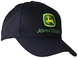 John Deere Herren Basecap Schwarz mit grünem Logo