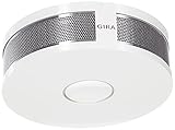 Gira Rauchwarnmelder Dual Q DIN14604, vernetzbar über Funk und Draht, reinweiß, 233602