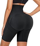 CHUMIAN Shapewear Damen Po Push Up Unterhose Bauchweg Butt Lifter Hohe Taille Miederpant Miederslip Bauch Weg Miederhose (Schwarz, M)