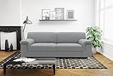 Domo. Collection Jamie Sofa 2er Couch, Garnitur 2 Sitzer, grau, 190 x 80 x 72 cm