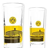 Borussia Dortmund Schnapsglas - Skyline - 2er-Set Glas BVB 09