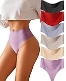 BeReady Bauchweg String Tanga Damen Seamless Slips High Waist Unterhosen Frauen Atmungsaktiv Unterwäsche Mehrpack