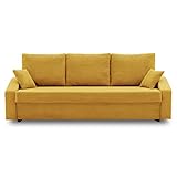 Couch Dorma mit schlaffunktion, einfacher Aufbau, modernes Design, polstermöbel. Schlafcouch zum Wohnzimmer. Widerstandsfähiges, Minimalistisches Design (POSO 043)