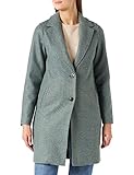 ONLY Damen ONLCARRIE Bonded Coat OTW NOOS Mantel, Balsam Green/Detail:Melange, 3XL