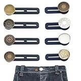 8 Stück Hosenbunderweiterung Hosenknopf,Hosenbunderweiterung Knopf,Hosen Expander Button, Erweiterung hosenbunderweiterung Jeans,Jeans Einziehbare Knöpfe, für Jeans Röcke Hosen Umstandshose