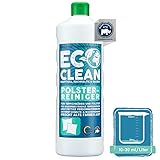 Eco Clean® Polsterreiniger 1L - hochwirksamer Sofa Reiniger - materialschonend - zuverlässiger Autositz Reiniger mit Farbauffrischung - Polsterschaum antistatisch - Made in Germany