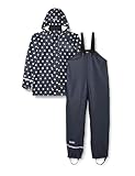 CareTec Baby und Kinder Regenjacke und Regenhose im Set, Dark Navy (778), 74