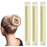 Original Dutt Hair Bun Maker Hilfe für lange und kurze Haare geeignet - 3x Set (blond)