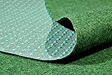 MadeInNature Teppich Kunstrasen Green mit Drainage Spikes - Teppich Typ Synthetisches Gras Meter | Außenteppichboden - Balkon, Terrasse, Garten, etc.