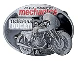 Klassische Ducati-Gürtelschnalle für Motorradmechaniker, mit Geschenkbox