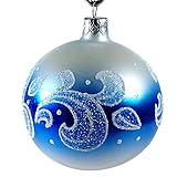 HolidayGiftShops Frost Christmas Ball Ornament