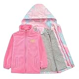 Jungen-Schneebekleidung Zweiteilige, langärmlige, wasserfeste, schneesichere Skibekleidung mit herausnehmbarer Innenjacke für Kinder, große Kinder, Jungen und Mädchen (Pink, 3-4 Years)