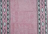 Aratextil Indiana Kinder Teppich, Baumwolle, Pink und Grau, 120 x 160 cm